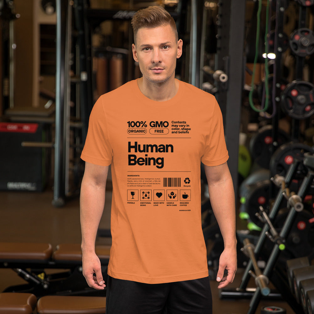 Being human orange hot sale t shirt